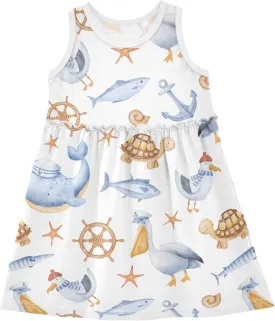 Summer Girl Dress Casual Dress Sleeveless Toddler Outfits Clothes