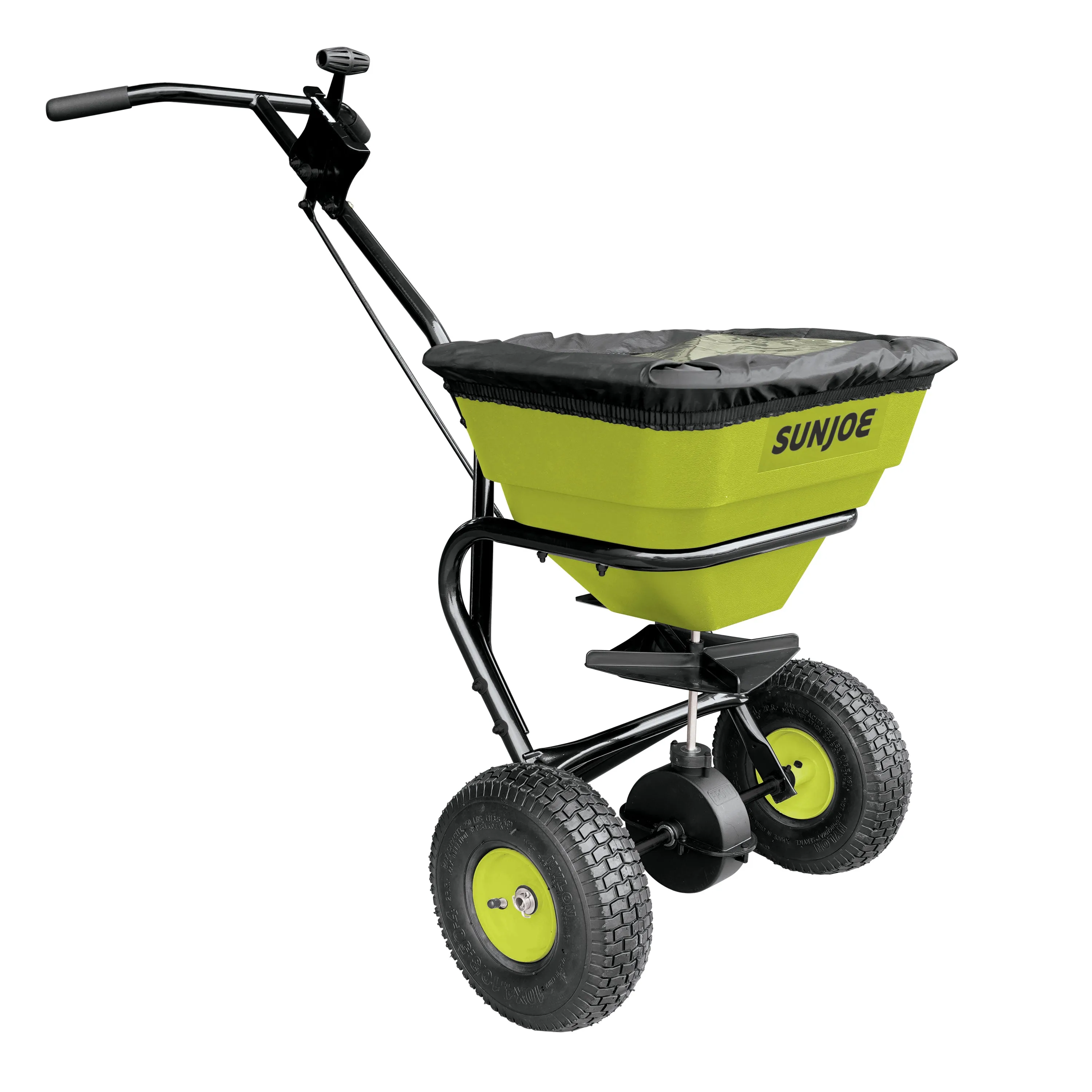 Sun Joe SJ-WBS70 Multi-Purpose Walk-Behind Spreader | 70 Lb. Capacity | Spreads Ice Melt, Grass Seed, Weed Killer, and More