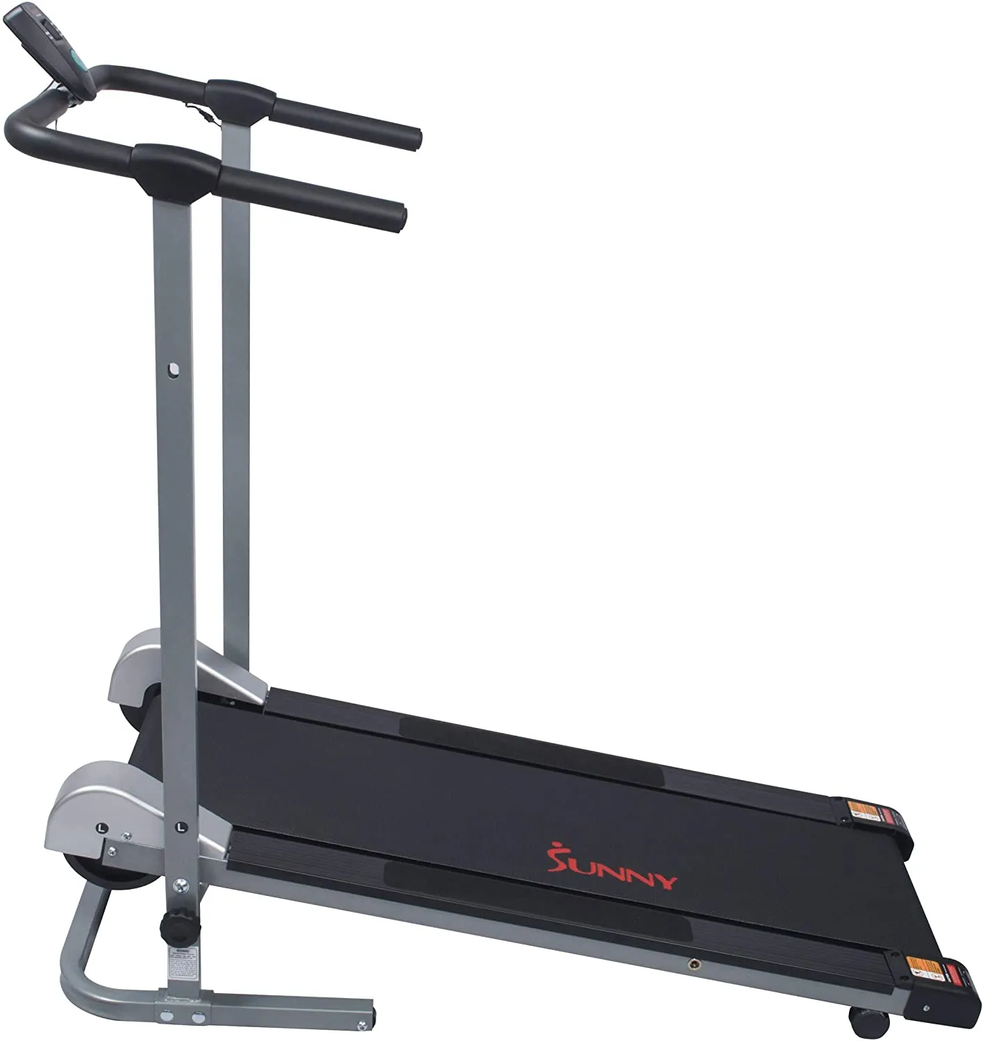 Sunny Health & Fitness SF-T1407M Manual Walking Treadmill, Gray