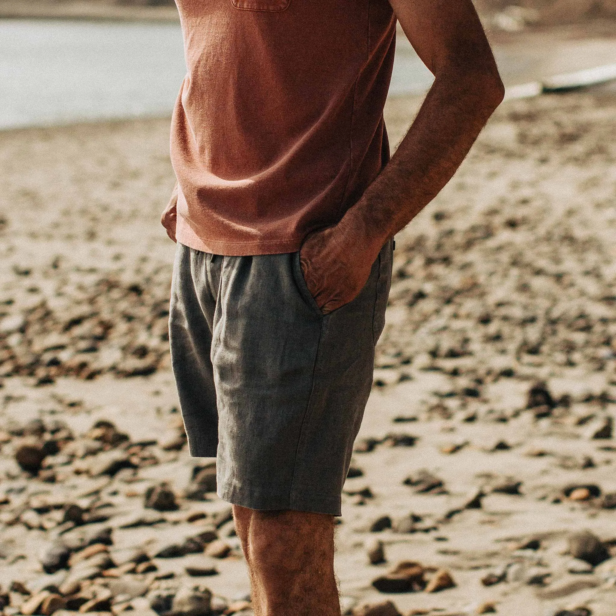 The Après Short in Ash Hemp