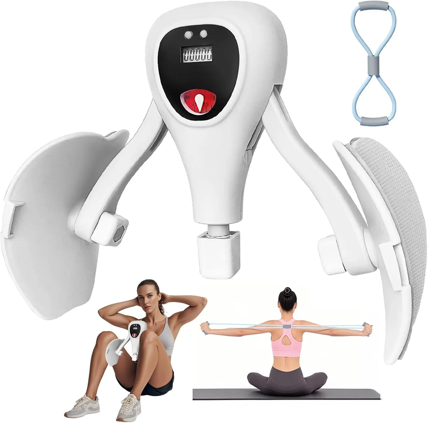 Thigh Master Thigh Exerciser for Women, Large Resistance Thigh Trainer Pro Hip and Pelvis Trainer, Inner Thigh Exercise Kegel Exerciser for Home Gym