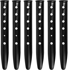 TRIWONDER Tent Stakes Pegs for Snow Sand Beach Canopy Heavy Duty Ground Anchor Stakes Tent Nail Aluminum U-Shaped Camping Hiking Backpacking 6Pcs