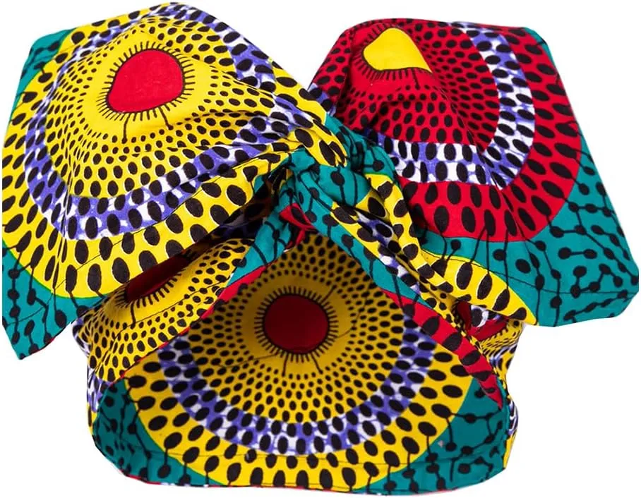 Women African Print Traditional Headwraps Scarf Bohemian Hair Bands
