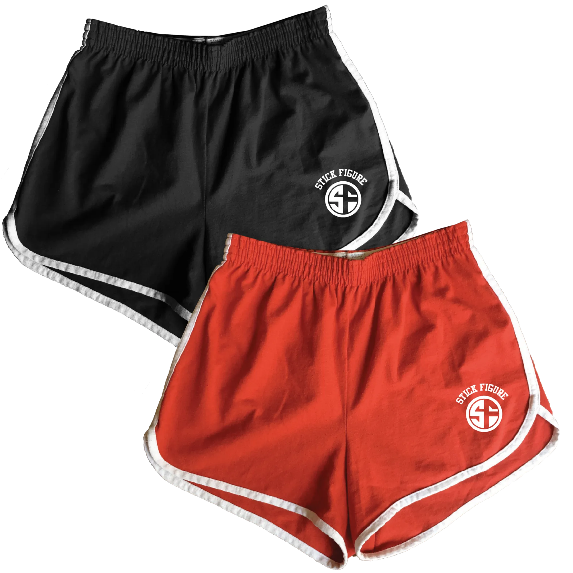 Women's SF Shorts (Two Color Options - Red & Black)