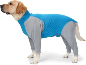 Xqpetlihai Dog Surgery Recovery Suit for Medium Large Dog Pajamas for Abdominal Wounds or Skin Diseases Dog Onesie Prevent Licking After Surgery Wear(B XXL)