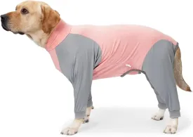 Xqpetlihai Dog Surgery Recovery Suit for Medium Large Dog Pajamas for Abdominal Wounds or Skin Diseases Dog Onesie Prevent Licking After Surgery Wear(P XS)