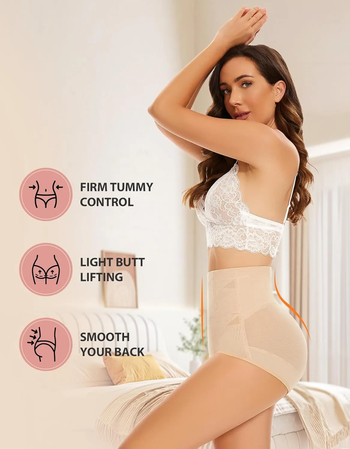 YADIFEN Tummy Control Shapewear for Women High Waisted Panties Slimming Body Shaper Compression Underwear Stomach Girdle