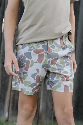 Youth Everyday Short - Driftwood Camo - Grey Pocket