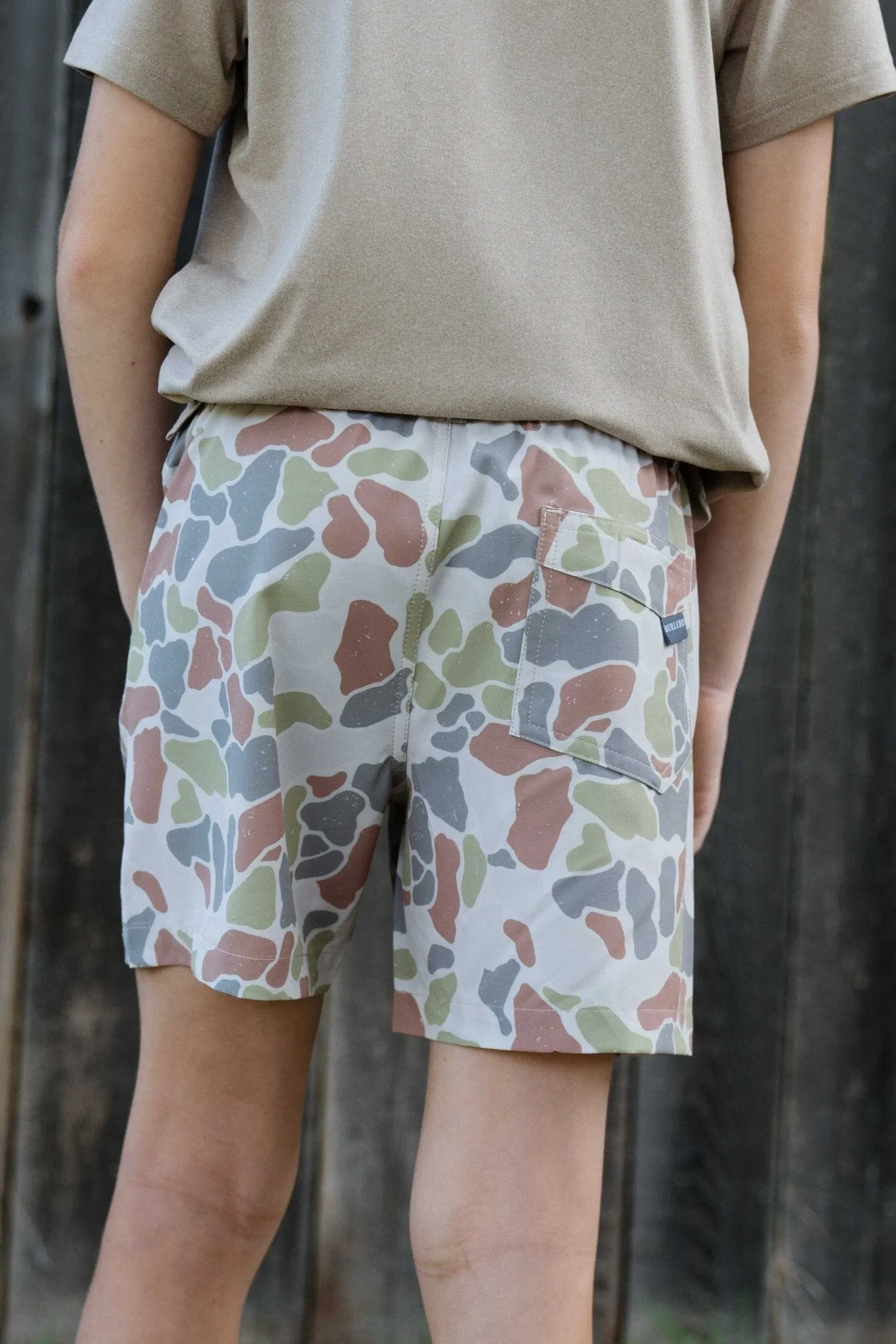Youth Everyday Short - Driftwood Camo - Grey Pocket
